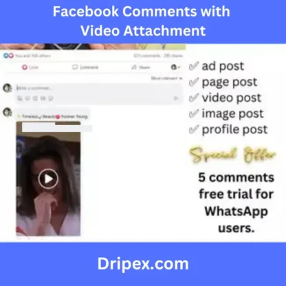 Facebook Comments with Video Attachment