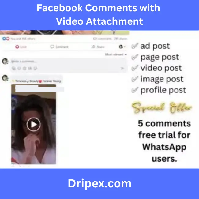 Facebook Comments with Video Attachment
