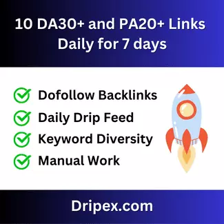 10 DA30+ and PA20+ Links Daily for 7 days