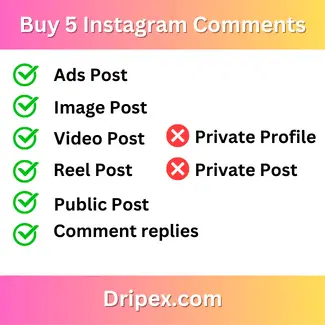 Buy 5 Instagram Comments