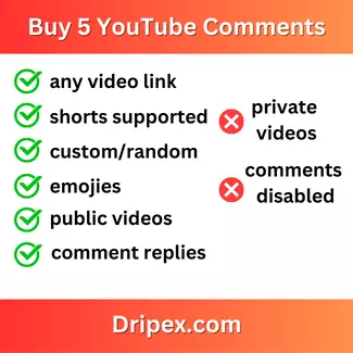 Buy 5 YouTube Comments