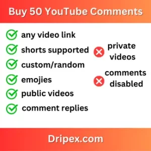 Buy 50 YouTube Comments