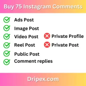 Buy 75 Instagram Comments