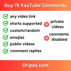 Buy 75 YouTube Comments
