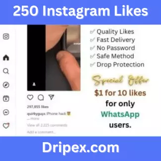 Buy 250 Instagram Likes ~ $9.00 – $33.00 USD